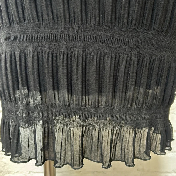 Vintage City Triangles Mesh Textured Dress Small - Picture 3 of 11